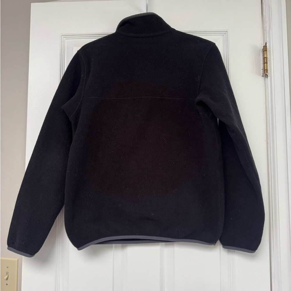 Women’s Patagonia Black Synchilla Snap-T Pullover sweatshirt Sweater Gray - Picture 2 of 4